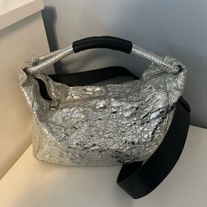 Silver handbag